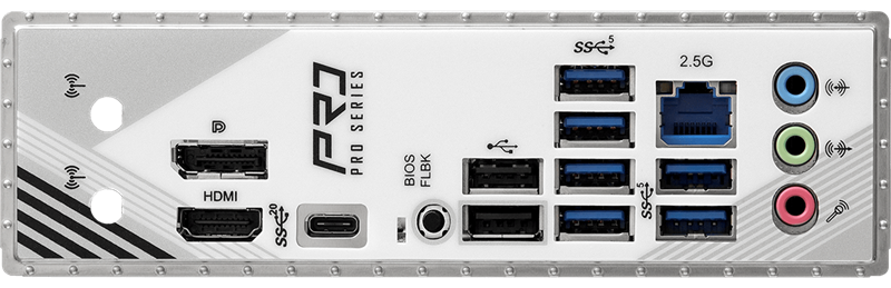 Материнская плата ASROCK B860 PRO RS, LGA1851, B860, 4*DDR5, 4*SATA, 4*M.2, 6*USB 3.2, 2*USB 2.0, Type-C, 2*PCIx16, 1*M.2 (Key E), HDMI+DP, ATX