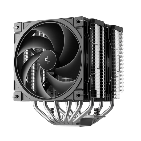 Кулер для процессора DEEPCOOL AG620 G2 LGA1954/1851/1700/AM5/AM4 (9шт/кор, TDP 270W, PWM, DUAL Black Fan 120mm, 6 тепл. трубок, черный) RET (R-AG620-BKNPMG2-G)