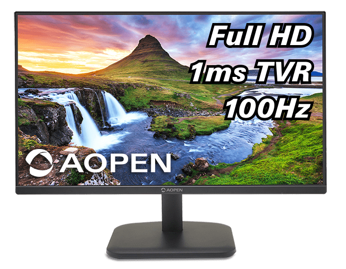 Монитор 27'' AOPEN 27CL1Ebmix 1920x1080, 1 / 5ms, 250cd, 100Hz, 1xVGA+1xHDMI(1.4)+SPK+Audio out+Audio in, Speakers 2Wx2, FreeSync (by ACER)