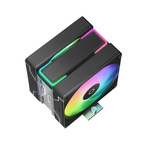 Кулер для процессора Ocypus Delta A40 SE BK Dual Fan ARGB, 2x120mm ARGB FAN, Top ARGB Panel, 4 HEAT PIPES, 4-PIN PWM, 800-1800 RPM, 31DBA, HYDRO BEARING, LGA115X/1200/1700/18XX, AM4/AM5