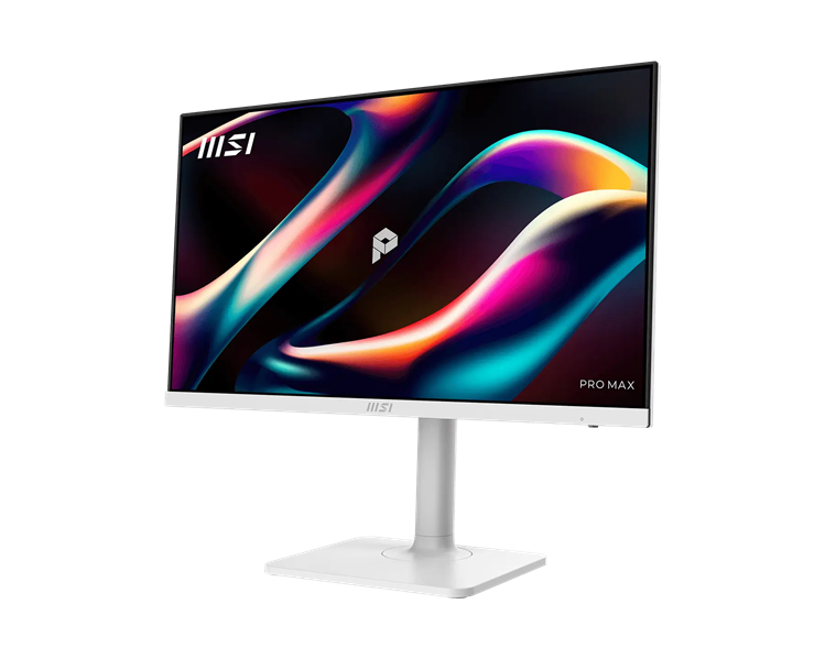 Монитор MSI PRO MAX 241PHW E14 23,8" 16:9 FHD(1920x1080) IPS Flat,4ms(GTG),1500:1,100M:1,300nit,HDMI,DP,2xUSB Type-A,USB Type-B,USB Type-C,Speaker,Tilt,Swivel,Height,Pivot,144Hz,White,1y w-ty