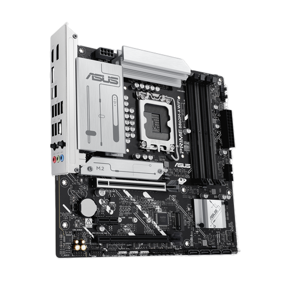 Материнская плата ASUS PRIME B860M-A WIFI, LGA1851, B860, 4*DDR5, 4*SATA, 2*M.2, 2*USB 3.2, 4*USB 2.0, Type-C, 2*PCIx16, 1*PCIx1, 2*DP+HDMI, mATX; 90MB1JY0-M0EAY0