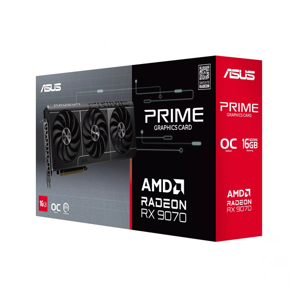Видеокарта ASUS PRIME-RX9070-O16G-EVO//RX9070 HDMI DP*3 16G D6; 90YV0MQ0-M0NA00