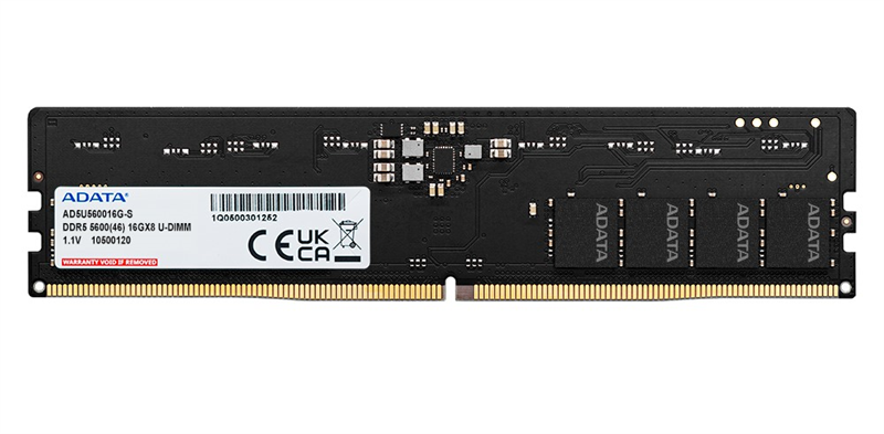 Оперативная память ADATA DDR5 DIMM 16GB 5600MHz 1*16GB 46-45-45 SINGLE TRAY