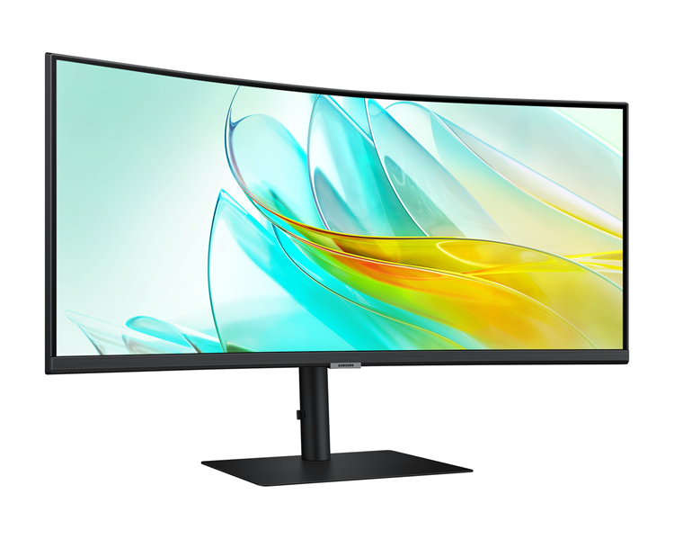 Монитор Samsung 34" ViewFinity S6 S34C650UAI Curved (VA 21:9 3440x1440x100Hz 5ms 350cd 3000:1 178/178 1,07 млрд DP; HDMI; USB-C (90 Вт) USB3.0x3 RJ45 Spk 2x5W HAS Tilt Swiv KVM Switch БП внутр VESA Black