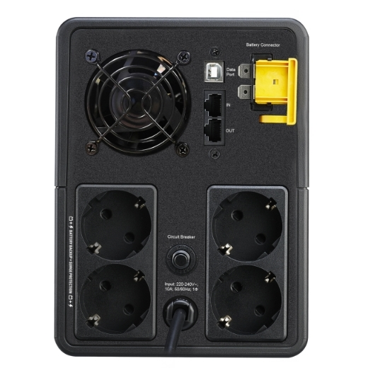 Источник бесперебойного питания APC Back-UPS 2200VA/1200W, 230V, AVR, 4 Schuko Sockets, USB, 1 year warranty (существенное повреждение коробки)