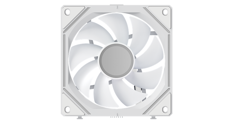 Вентилятор для корпуса Ocypus Gamma F12 UNI WH ARGB 3 IN 1, 3x120x120x25mm, 4-PIN PWM, 800-1800 RPM, 31 DBA MAX, HYDRO BEARING