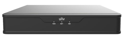 Uniview Видеорегистратор IP 8-ми канальный 4K; Входящий поток на запись до 64Мбит/с; Поддерживаемые форматы сжатия: Ultra 265/H.265/H.264; Запись: разрешение до 4K; HDD: 1 SATA3 до 6Тб; декодирование