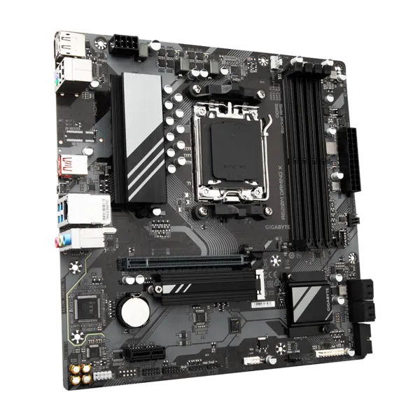 Материнская плата GIGABYTE A620M GAMING X, AM5, A620, 4*DDR5, 4*SATA, 1*M.2, 2*USB 3.2, 2*USB 2.0, Type-C, 1*PCIx16, 1*PCIx1, DP+HDMI, mATX