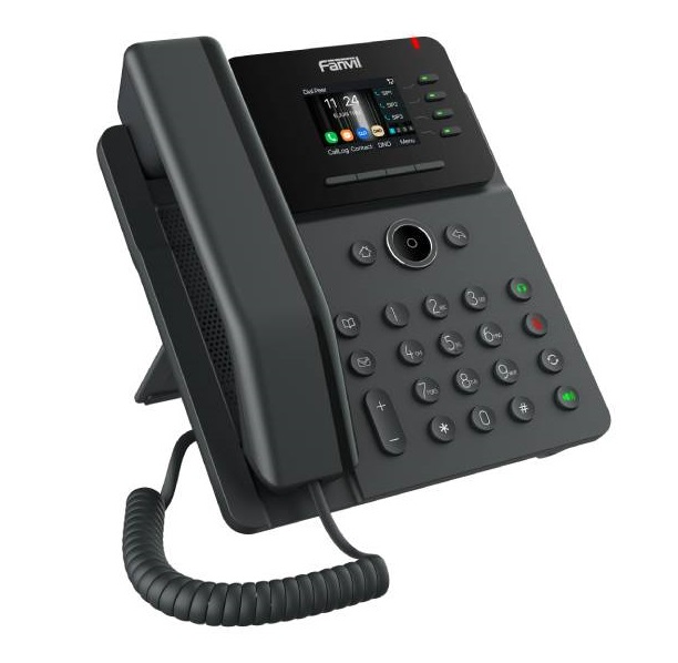 SIP-Телефон Fanvil V61G (Замена X301G, X303G), 4 SIP-акк., 2,4", 320x240 Цвет. экран, POE, БП в комп., 2x1 Gbps