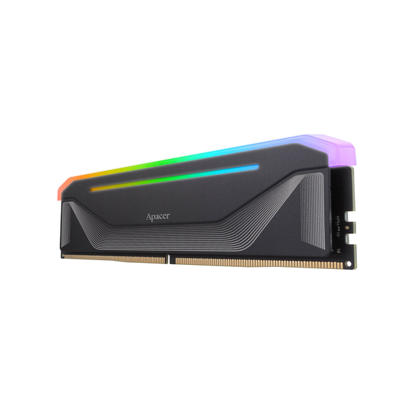 Оперативная память Apacer DDR5 16GB 6400MHz DIMM NOX RGB Black Gaming Memory CL32 1.4V (Retail) 2048*8 Heat Sink (Retail) 3 years (AH5U16G64C552NBAA-1)