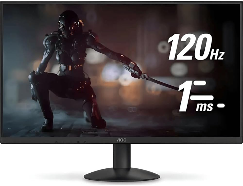 Монитор 27" AOC 1920x1080 WLED 16:9 IPS 300cd, 1500:1, 20M:1, 4ms, 178°/178°, VGA, HDMI, 120Hz, Tilt, VESA, External, Black, 3y