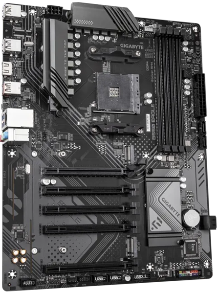 Материнская плата GIGABYTE B550 EAGLE, AM4, B550, 4*DDR4, 4*SATA, 2*M.2, 1*USB 3.2, 4*USB 2.0, Type-C, 1*PCIx16, 4*PCIx1, HDMI, mATX