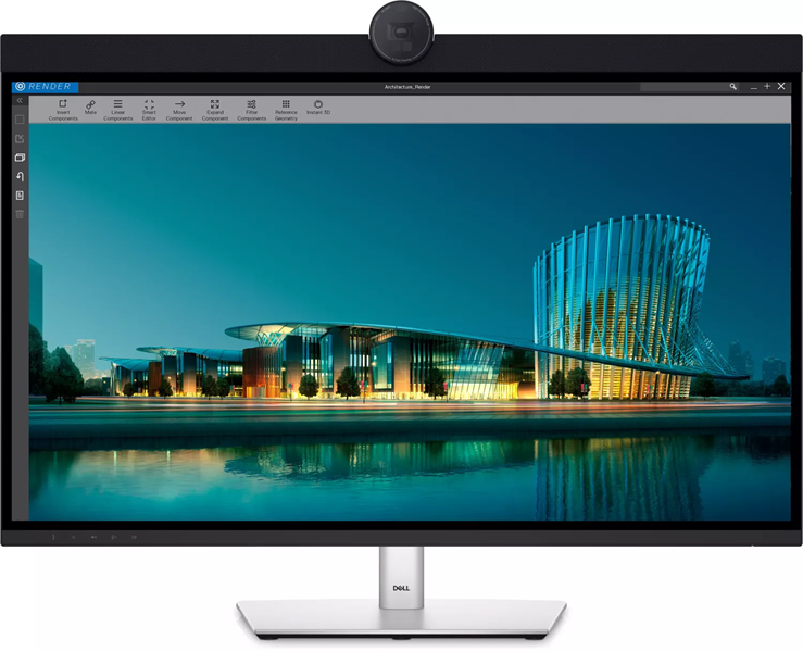 Dell 31.5" U3224KBA 6K Conference Monitor S/Bk (IPS;16:9;6144x3456x60Hz;450cd/m;2000:1;5ms;1,07bln;178/178;HDMI;mDP;3xUSB-C;5xUSB-A;2xTB4;RJ45;WebС8MP;mcr;Spk14W;Tilt;Swiv;HAS;Pivot;VESA)