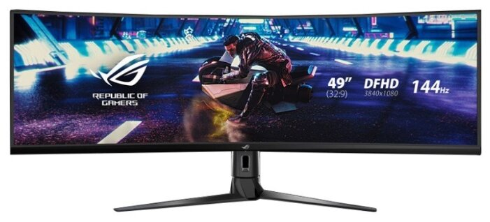 ASUS 49" ROG Strix XG49VQ VA 3840 x 1080 Curved 4ms 450cd HDR400 144Hz HDMI*2 DP USB MM HAS Swivel Black