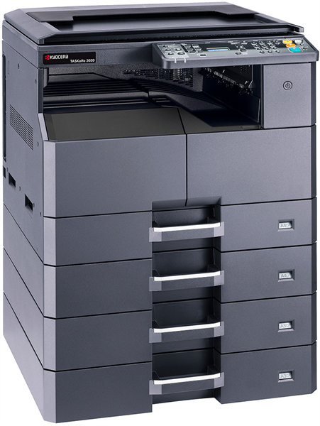 мфу Kyocera TASKalfa 2020 (P/S/C, черно-белая печать, А3, 20 стр/мин, 600 x 600 dpi, duplex, 256 МБ, USB, старт.тонер - да, 3.000, ориг.тонер TK-4140~16.000 , альт. 1102ZR3NL0)