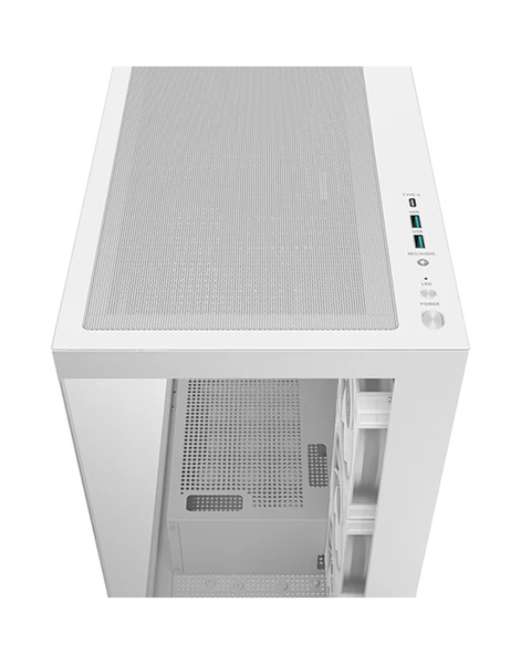 корпус Deepcool CG580 4F V2 WH без БП, боковое окно (панорама), 4x120mm ARGB PWM вентилятора, белый, ATX (R-CG580-WHADA4-G-2)