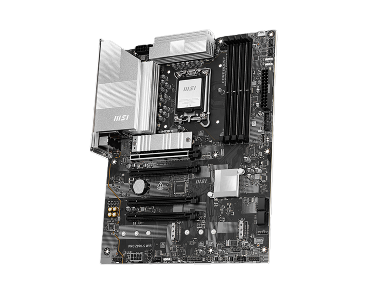 Материнская плата MSI PRO Z890-S WIFI, Z890,LGA1851,4DDR5,4PCI-Ex16,3M.2,1USB 40G,2USB 20G,8USB 5G, 4USB 2.0