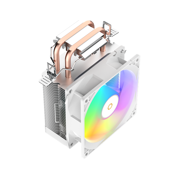 Кулер для процессора Ocypus Gamma A20 WH ARGB, 92mm FARGB FAN, Top FARGB Panel, 2 HEAT PIPES, 3-PIN, 1900 RPM, 21DBA, HYDRO BEARING, LGA115X/1200/1700/18XX, AM4/AM5