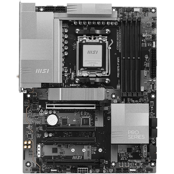 Материнская плата MSI PRO X870-P WIFI,X870,AM5,4DDR5,4PCI-Ex16,3M.2,4SATA3,1USB4,1USB3.2 Gen2x2,3USB3.2 Gen2,4USB