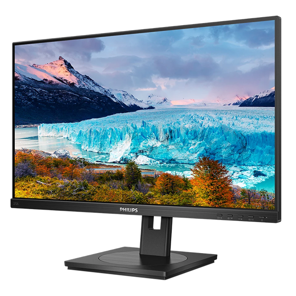27" Philips 272S1M 1920x1080, LED, 16:9, IPS, 300cd, 1000:1, 50M:1, 4ms, 178/178, VGA, DVI, HDMI, DP, USB 3.2, USB-B, 3*USB-A 3.2, 75Hz, Speakers, HAS, Pivot, Tilt, Swivel, Внутр, VESA, Black, 3y