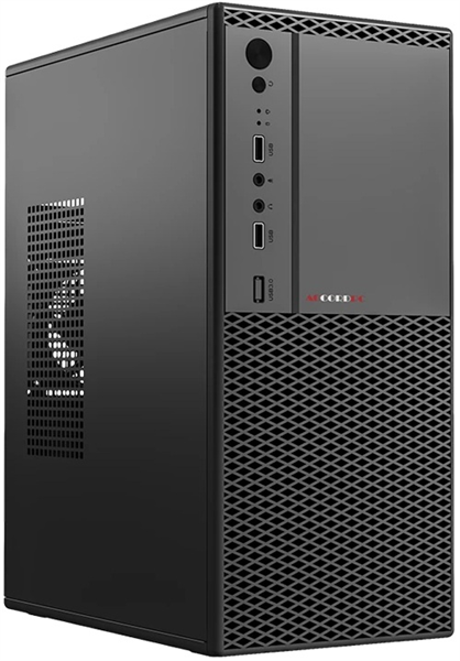 корпус Accord ACC-1605B black w/o PSU mATX 2x120mm 2xUSB2.0 audio