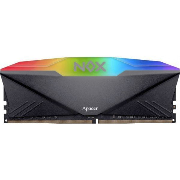 Оперативная память Apacer DDR4 16GB 3200MHz DIMM NOX RGB Black Gaming Memory (PC4-25600) CL16 1.35V Intel XMP 2.0, Heat Sink (Retail) 1024*8 3 years (AH4U16G32C28YNBAA-1)