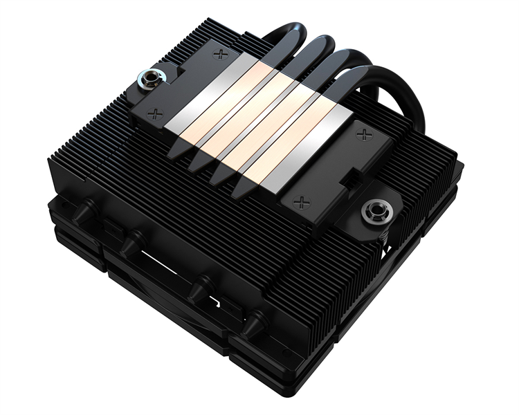 Кулер для процессора ID-COOLING IS-40-XT BLACK LGA1700/1200/115X/AM5/AM4 низкопрофильный высота 47mm (24шт/кор, TDP 95W, PWM, 4 тепл.трубки прямого контакта, FAN 92mm, черный) BOX