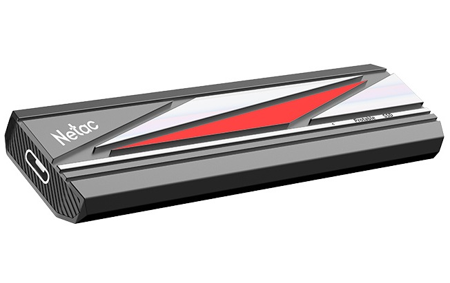 SSD накопитель Netac ZX20L 512GB USB 3.2 Gen 2x2 Type-C External SSD, R/W up to 2000MB/1800MB/s, with USB C to A cable and 20Gbps USB C to C cable, 5Y wty