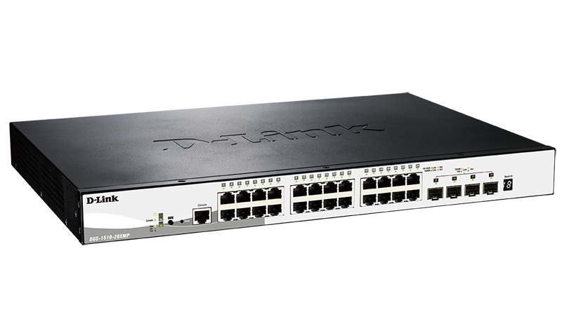 Коммутатор D-Link PROJ Настраиваемый L2+ стекируемый PoE-коммутатор, 48x1000Base-T PoE, 4x10GBase-X SFP+, PoE-бюджет 370 Вт (740 Вт с DPS-700), CLI, консольный порт RJ-45, RPS