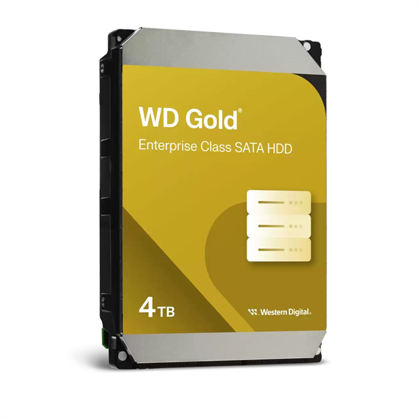 Жесткий диск Western Digital GOLD HDD 3,5" SATA 4Tb, 7200rpm, 256MB buffer, WD4004FRYZ, 1 year