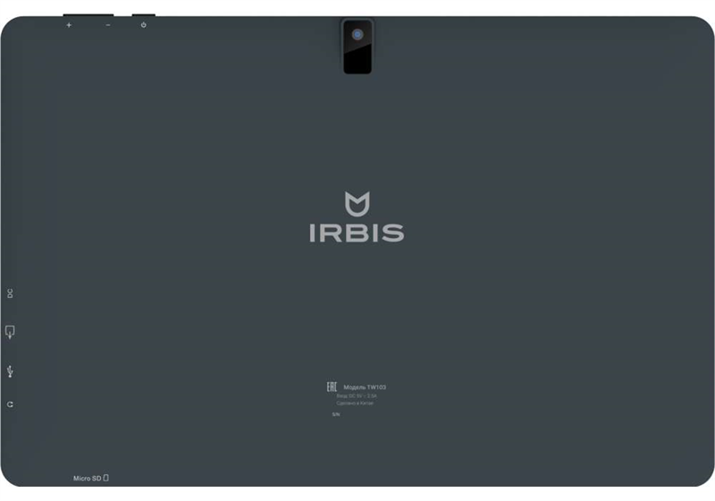 Планшет 2 в 1 IRBIS TW103 10.1" 2 IN 1 with black color,CPU:Z8300,10.1"LCD 800*1280 IPS, 4+64GB, camera:0.3MP +2.0MP, 5300mha battery, back cover wit (после ремонта, потертости, царапины, нет ключа активации ОС)