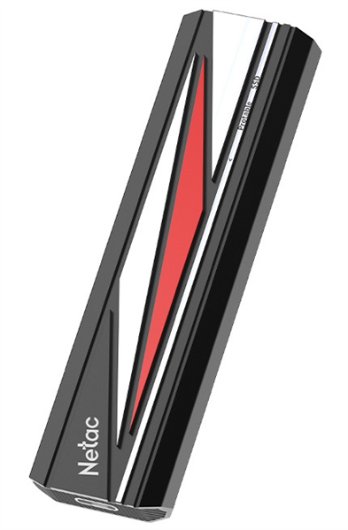 SSD накопитель Netac ZX20L 512GB USB 3.2 Gen 2x2 Type-C External SSD, R/W up to 2000MB/1800MB/s, with USB C to A cable and 20Gbps USB C to C cable, 5Y wty