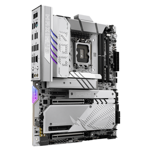 Материнская плата ASUS ROG MAXIMUS Z890 APEX, LGA1851, Z890, 2*DDR5, 4*SATA, 6*M.2, 8*USB 3.2, Type-C, 2*PCIx16, 2*PCIx4, 2*Thunderbolt™ 4, ATX; 90MB1IP0-M0EAY0