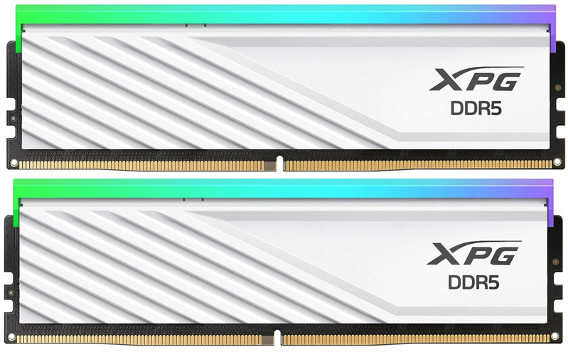Оперативная память ADATA LANCER BLADE RGB DDR5 DIMM 32GB 6000MHz 2*16GB 30-40-40 1.35V WHITE DUAL TRAY