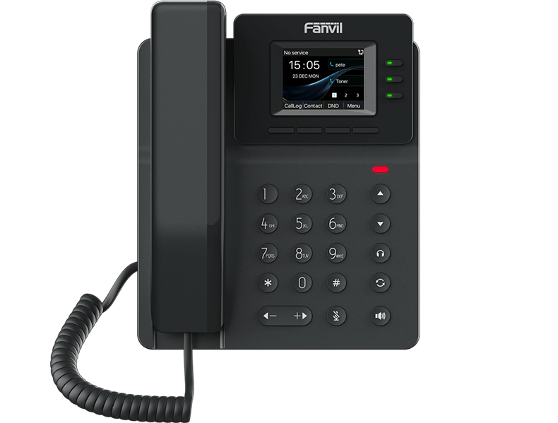 SIP телефон Fanvil V60G(Замена X303G), 4 SIP-акк., 2,4", 320x240 Цвет. Экран, POE, БП в комп., 2x1 Gbps