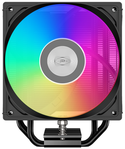 Кулер для процессора PCCooler RT400 ARGB BK, 120mm FAN, 4 HEAT PIPES, 4-PIN PWM, 500-2200 RPM, 34.9 DBA, HYDRO BEARING, LGA 1851/1700/1200/115X, AMD AM5/AM4