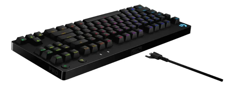 Клавиатура Logitech Gaming keyboard G PRO, Mechanical, RGB, Black, [920-009393]
