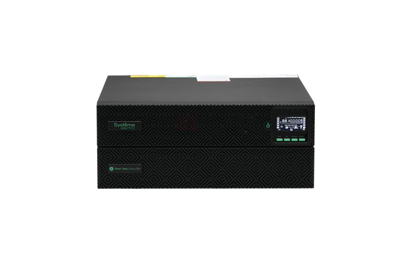 Источник бесперебойного питания Systeme Electric Smart-Save Online SRV, 3000VA/3000W, On-Line, Extended-run, Rack 2U(Tower convertible), LCD, Out: 8xC13+1xC19, SNMP Intelligent Slot, USB, RS-232, Dry contact
