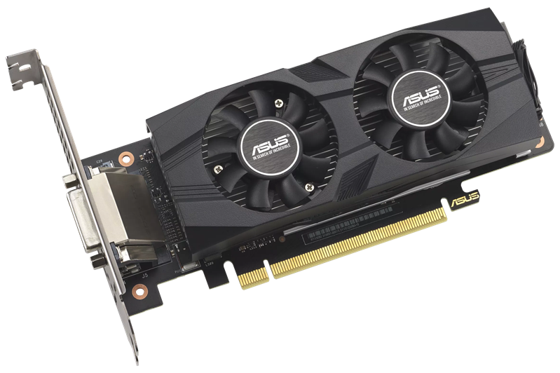 Видеокарта ASUS RTX3050-O6G-LP-BRK//RTX3050 DVI HDMI DP 6G D6; 90YV0KQ0-M0NA00