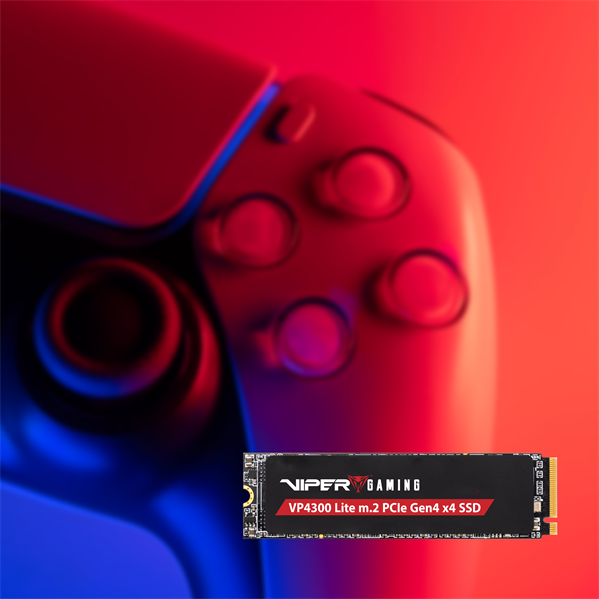 Твердотельный накопитель Patriot Viper VP4300 Lite 500GB M.2 2280 NVMe PCIe 4.0 x4 R7000/W4000 TBW 400TB 3D NAND