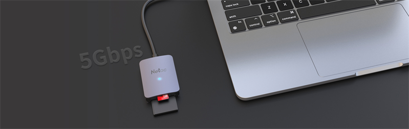 Кардридер Netac Flash card reader WK12, USB3.0 Type-C to mSD/SD (repl. NT09WK12-30GR)