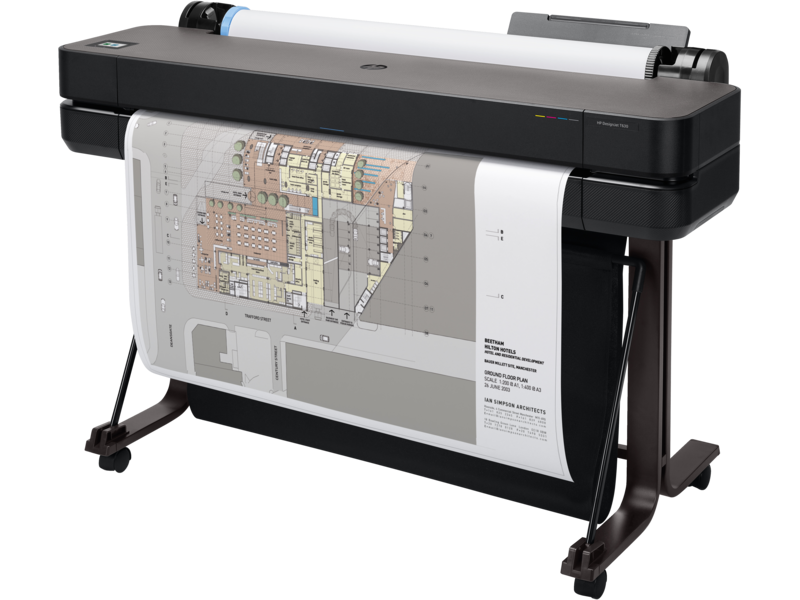Широкоформатный принтер HP DesignJet T630 (36",4color,2400x1200dpi,1Gb, 30spp(A1),USB/GigEth/Wi-Fi,stand,media bin,rollfeed,sheetfeed,tray50(A3/A4), autocutter,GL/2,RTL, repl. 5ZY61A/5HB11A)