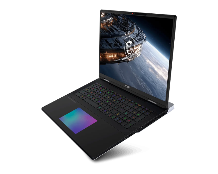 ноутбук MSI Titan 18 HX A2WJ Ultra9 290HX 18" 16:10 UHD+ (3840x2400)240Hz DDR5 64GB (32GB*2),2TB SSD,NV RTX 5090 (24GB GDDR7),99Whr,3,6kg,2y,Win11Home,Black