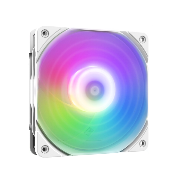 Вентилятор для корпуса ZALMAN ZM-AF120R ARGB WHITE, REVERSE, 120x120x25mm, 4-PIN PWM, 800-1500 RPM, 24,3 DBA MAX, HYDRO BEARING