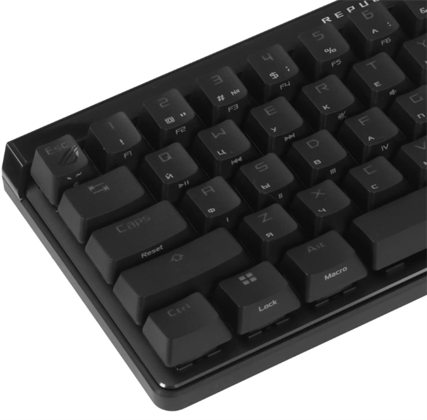 Клавиатура ASUS M605 ROG FALCHION ACE HFX, Wired, 65%, PBT, RGB Lighting, Black