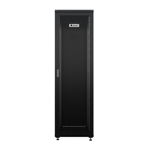 Телекоммуникационный шкаф (4401) Бастион SKAT TB-22R660PF-B Телекоммуникационный шкаф 22U/600x600мм/Пд-перф/Зд-металл/RAL9005/47,5кг/1.5 л.г