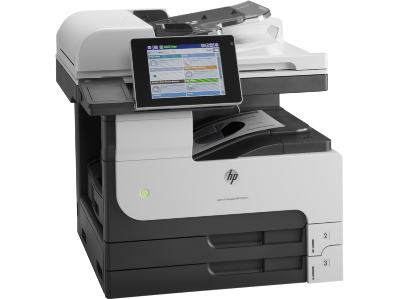 Лазерное многофункциональное устройство HP LaserJet Enterprise 700 MFP M725dn (p/c/s, A3, 1200dpi, 40ppm, 1024Mb, 320Gb HDD, 3 trays 100+250+250, ADF100, Duplex, USB/LAN/FIH, Color LCD20i)