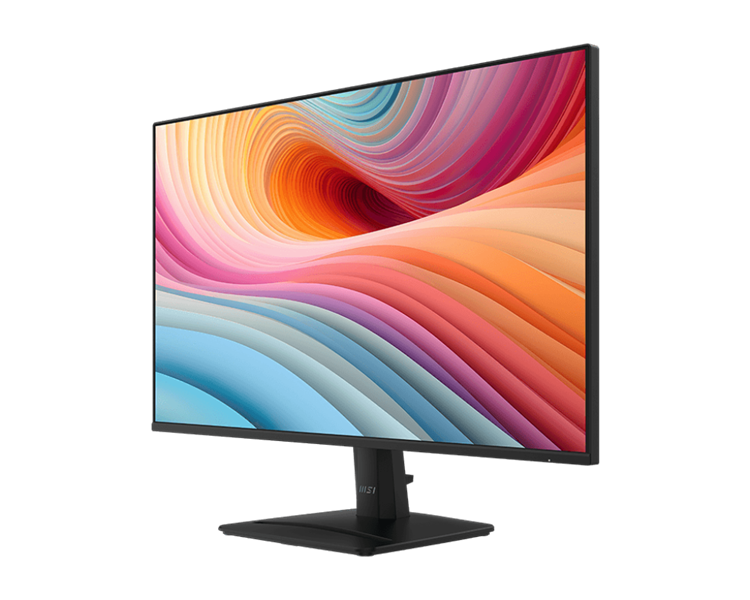 Мониторы MSI PRO MP275 E2 27" 16:9 FHD(1920x1080), IPS Flat, 1ms(MPRT), 1500:1, 100M:1, 300nits, 178/178, HDMI 2.0, DP 1.2a, VGA, Speaker, Tilt, 120HZ, Black, 1y war-ty