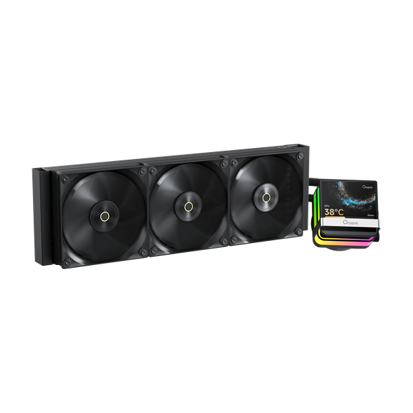 Система водяного охлаждения Ocypus Sigma L36 PRO BK, 360mm, LCD Pump, 3x120mm FDB fans, LGA115X/1200/1700/18XX, AM4/AM5